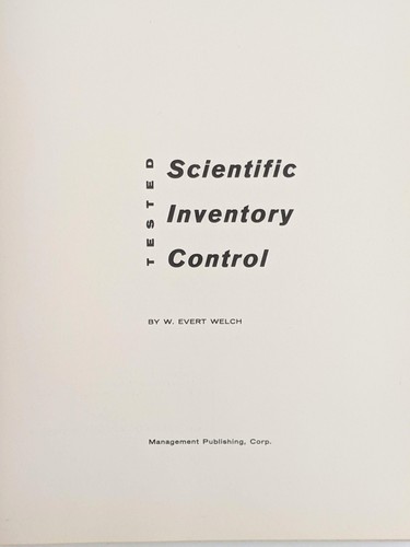 Vintage Management Textbook, Tested Scientific Inventory Control (1956) - 第 18/19 張圖片