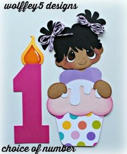 ELITE4U BIRTHDAY GIRL Premade paper piecing scrapbook diecut piece album page 3d