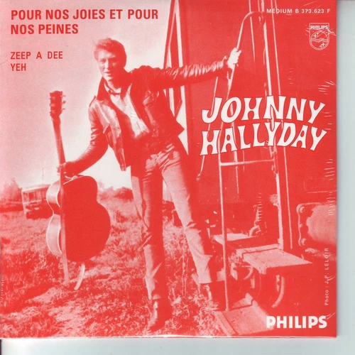 CD 2 titres JOHNNY HALLYDAY n°79 POUR NOS JOIES ET POUR NOS PEINES *** ZEP A DEE