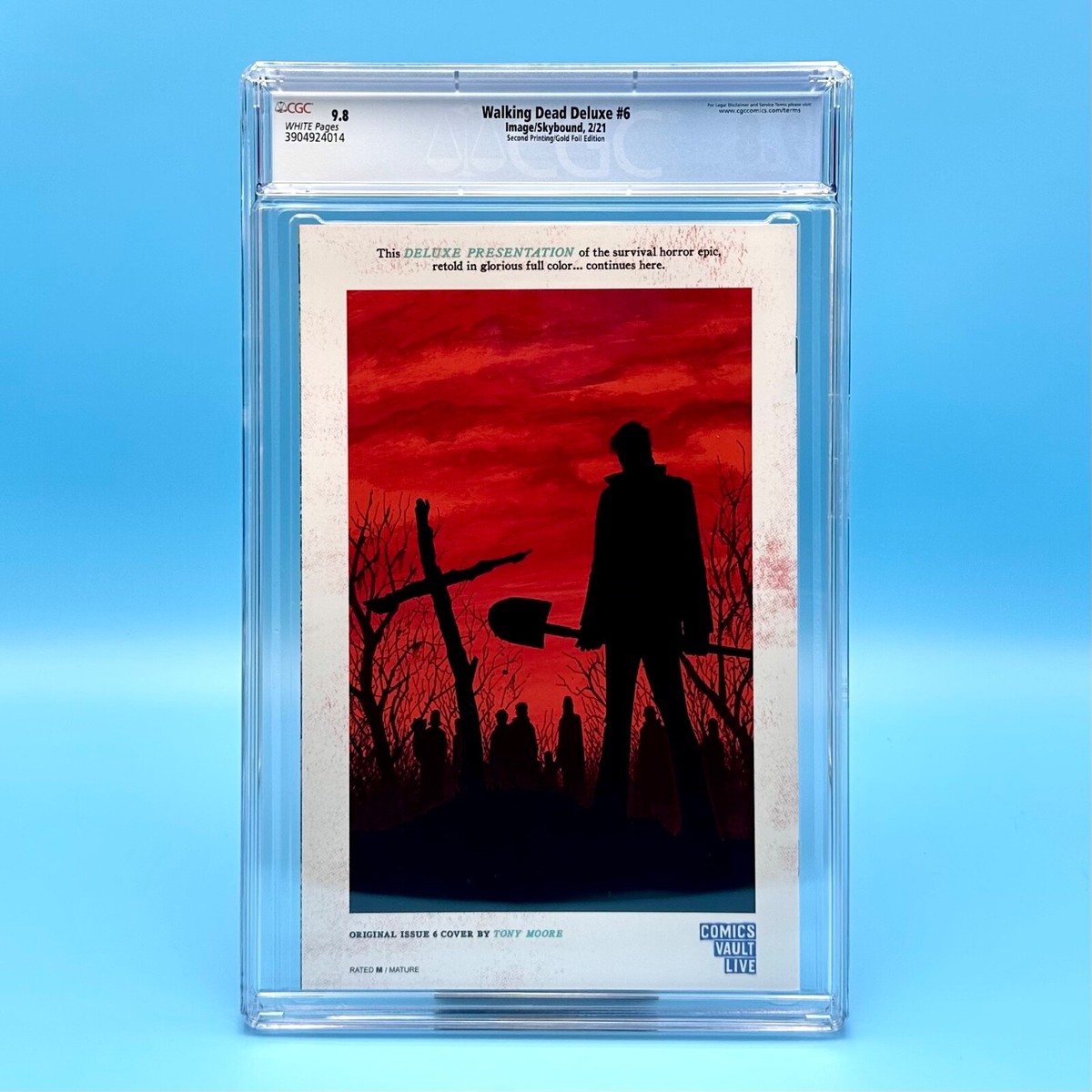 The Walking Dead Deluxe #6 Gold Foil Second Printing CGC 9.8