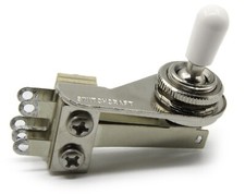 Switchcraft 3-way Toggle Switch - Right Angle "L-Type" w/ White Switchcraft Tip