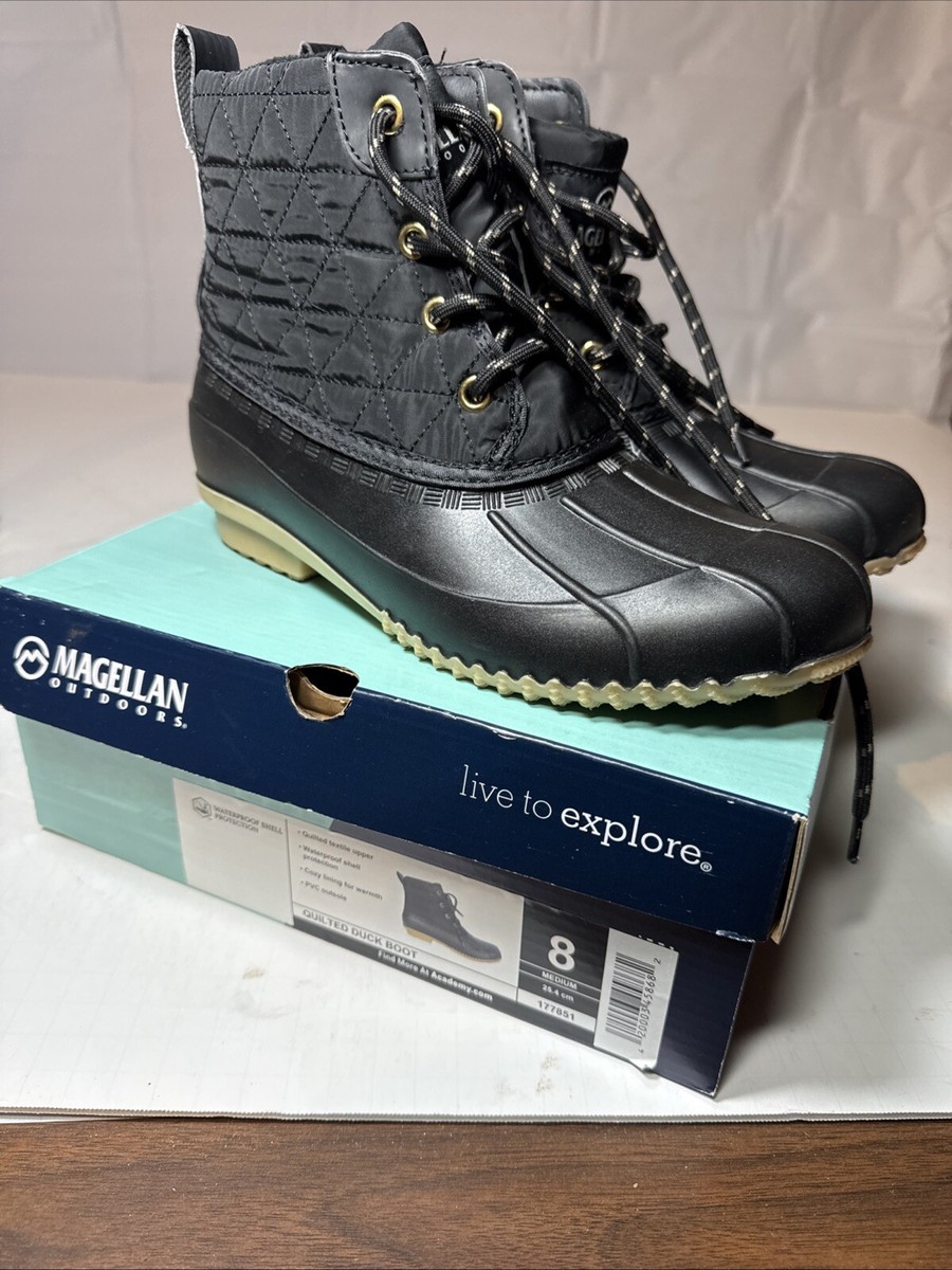 Magellan Outdoors Quilted Ankle Boots Mens size 11D Brand new Magellan Outdoors Mens Waterproof Hiking Hunting Leather Fur  main image 2