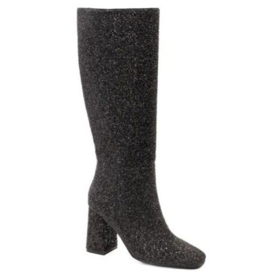 CORKY'S Yolo Glitter Knee High Boots Wide Calf Black NWT