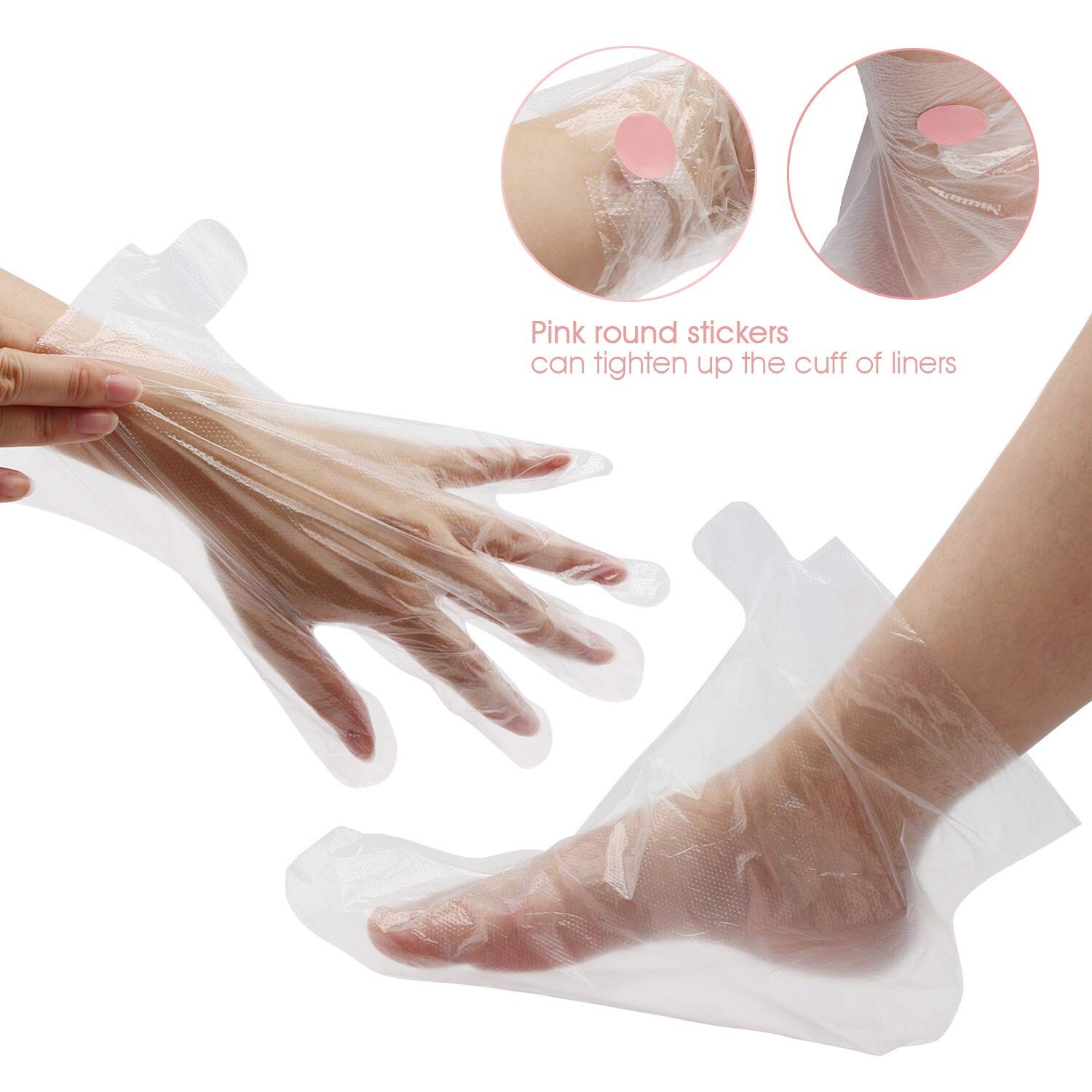 At-Home Spa Essence: 200 Count Paraffin Wax Liners for Hand & Foot Moisturizing