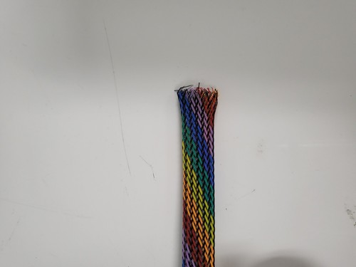 Trenza de manga de expansión de 25 pies 1/2" con rayas negras para mascotas - Imagen 2 de 2