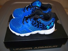 Under Armour B INF Thrill L Blue/Black Sneakers New Kids Toddlers5K,6K,7K,8K,9K