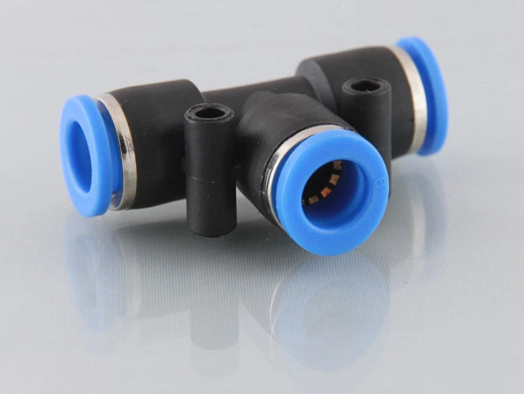 PNEUMAX Equal Tee Push Fit for Pneumatics, Metric for Air & Fluids etc