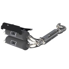 Hmf Muffler Polaris Rzr Turbo R 22-25 Gun Metal Titan-xl Dual Full Exhaust Hmf Muffler Polaris Rzr Turbo R 22-25 Gun Metal Titan-xl Dual Full Exhaust