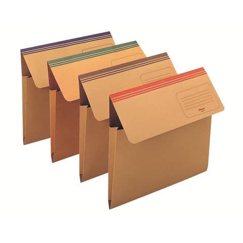Rexel Multicolore/Marrone Busta Portadocumenti, Dixie Mec Cart.a Busta - Immagine 4