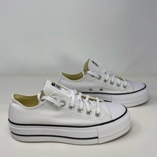 Converse Chuck Taylor Lift Platform Low White Women s 6