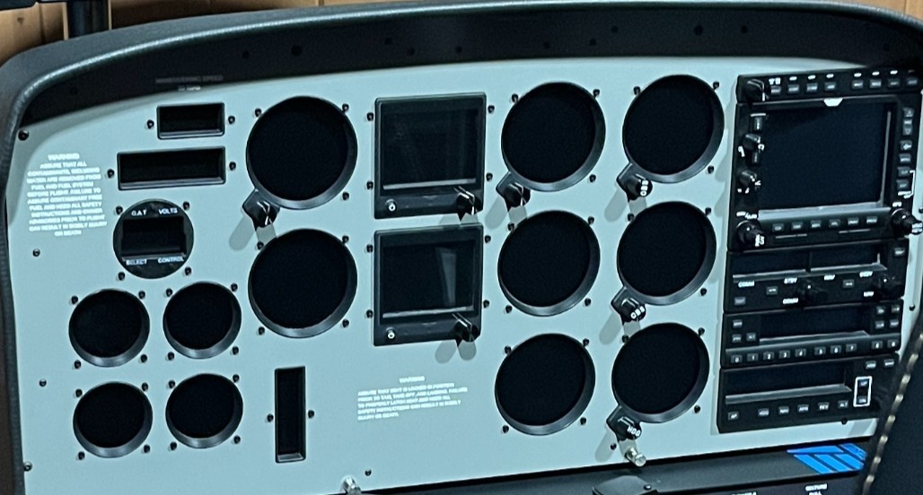 Fuselage Panel Fsw FSW Convertible Instrument Panel - Hybrid Dual G5 with Garmin-style GNS ...