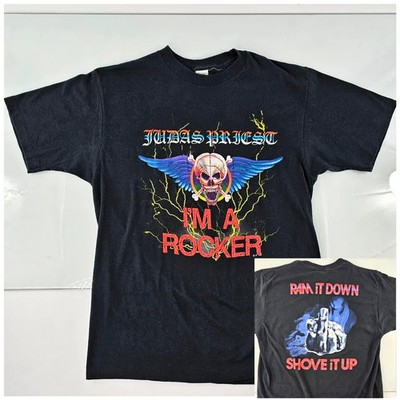 Vintage JUDAS PRIEST Shirt Mens XL Band I'm A Rocker Ram It Down 1988