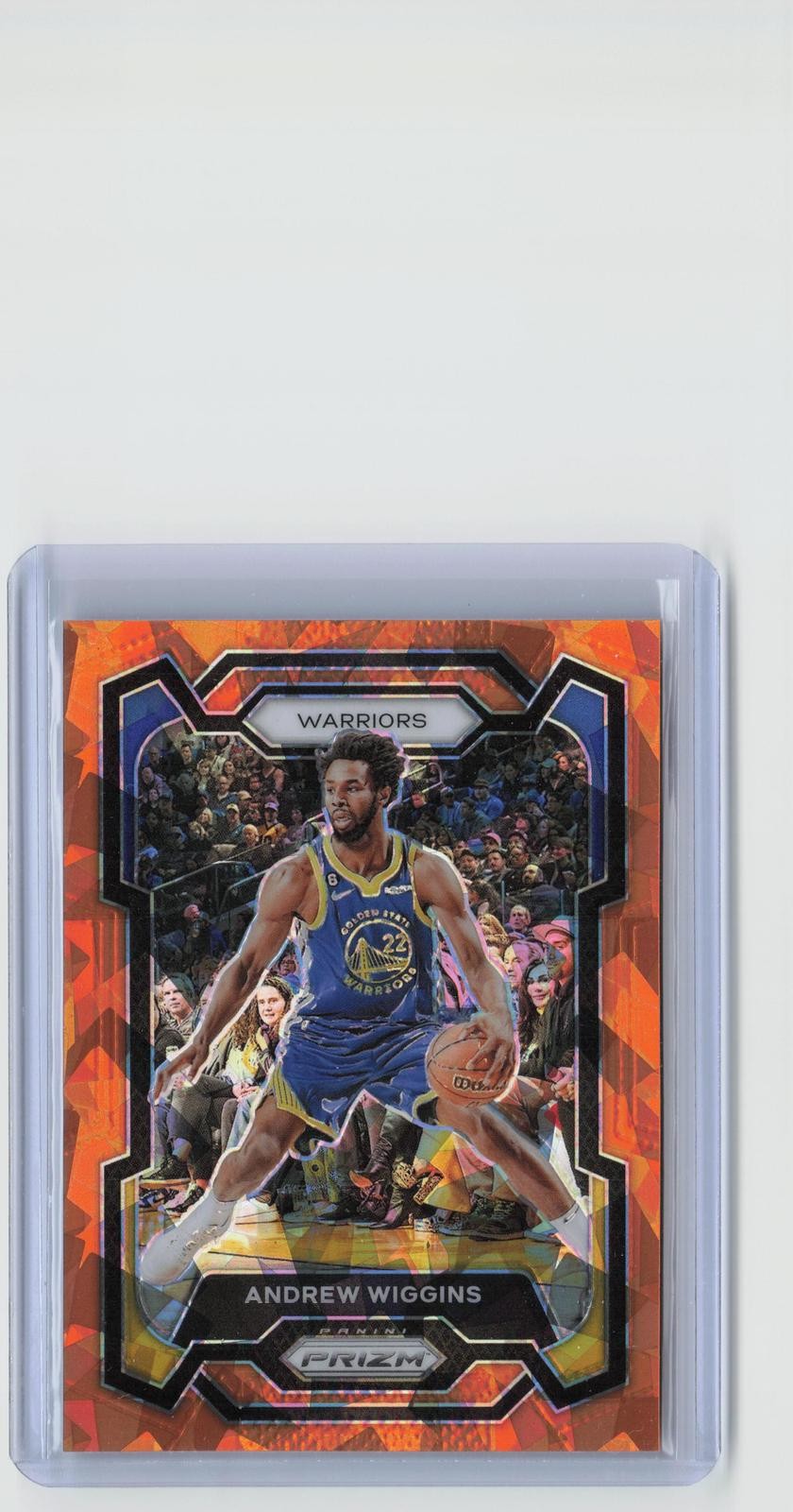 2023-24 Panini Prizm #83 Andrew Wiggins Prizm Orange Ice