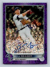 Kyle Seager 2022 Topps Chrome Purple Speckle Refractor Auto /299 #CVA-KS