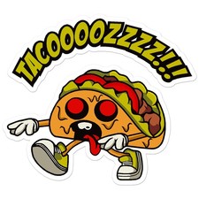 Taco Zombie - Vinyl Decal Sticker - Car Window Laptop - Ebn7729