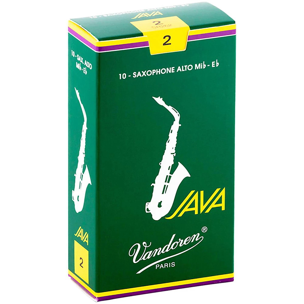 Vandoren Java Alto Saxophone Reeds Strength - 2 Box of 10 6190₽