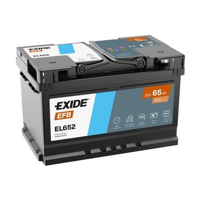 Autobatterie Exide EFB 65Ah EL652 Start-Stop PKW Starterbatterie