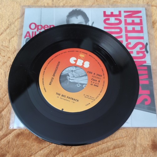 Bruce Springsteen - Open All Night/The Big Payback 7 Inch Promo Single SPAIN - Picture 4 of 4