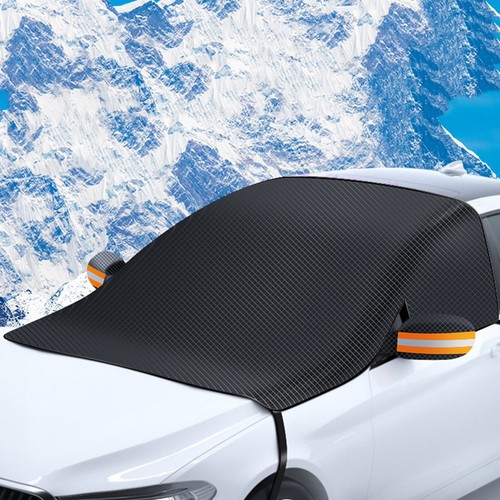 Windscreen Cover with Mirror Protection and Easy Installation Features - Picture 6 of 22