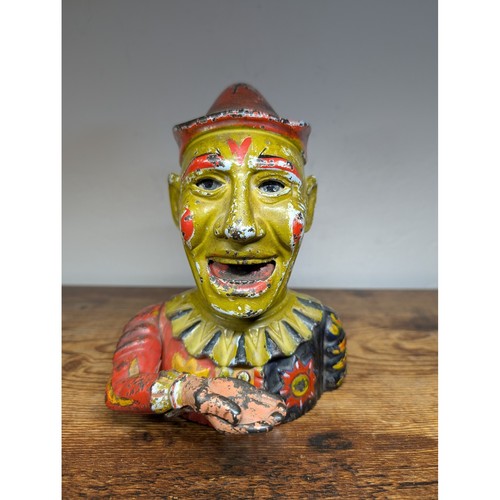 Antique 1882 Shepard Humpty Dumpty Cast Iron Mechanical Bank Buffalo NY Working!
