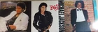 Michael Jackson 3 LP Lot Thriller Bad Off The Wall Gatefolds Lyrics