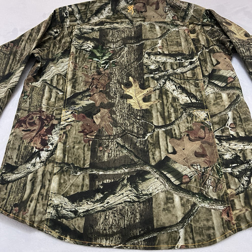Browning Shirt Mens Extra Large Green Camouflage Odorsmart Break Up Infinity - Picture 21 of 23
