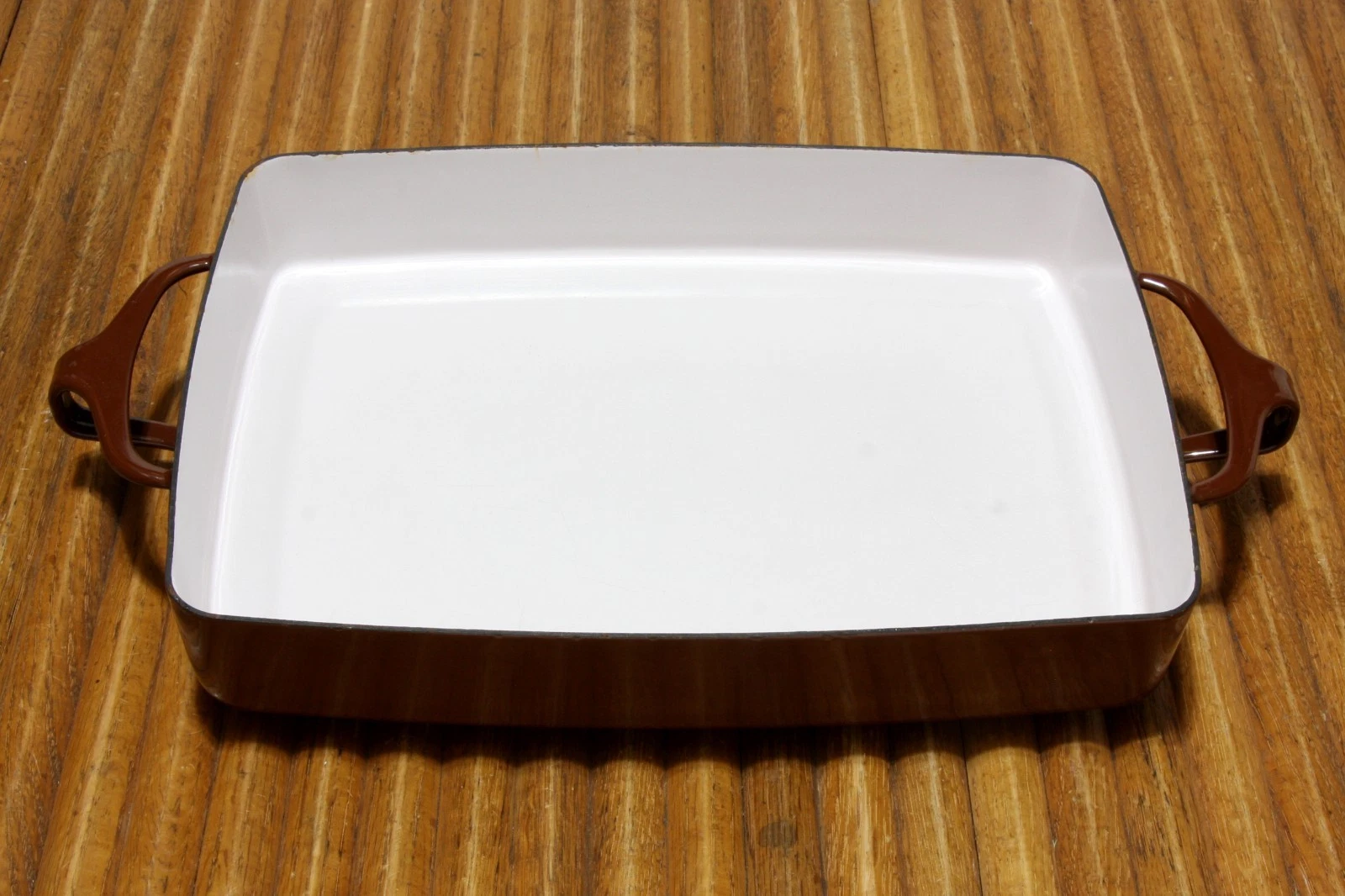 Dansk France Casserole Pan Kobenstyle Brown Enamel Baking Lasagna 10.5x8x2 Vtg.