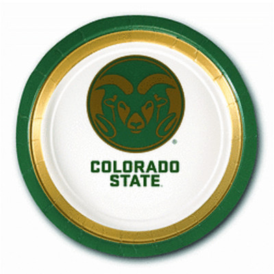 Colorado State Rams NCAA University College Sports Party 9'' Paper Dinner Plates