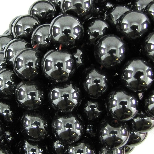 Natural Magnetic Hematite Round Beads Gemstone 15" Strand 4mm 6mm 8mm 10mm 12mm