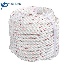 5/8 'x 120'High Strength Braided Rope Breaking Strength 1790 Pounds white Red
