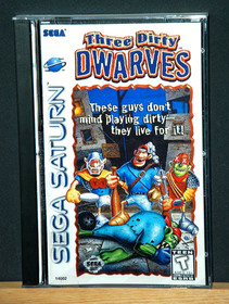 THREE DIRTY DWARVES   (SEGA SATURN) Tested NTSC-U/C All Original