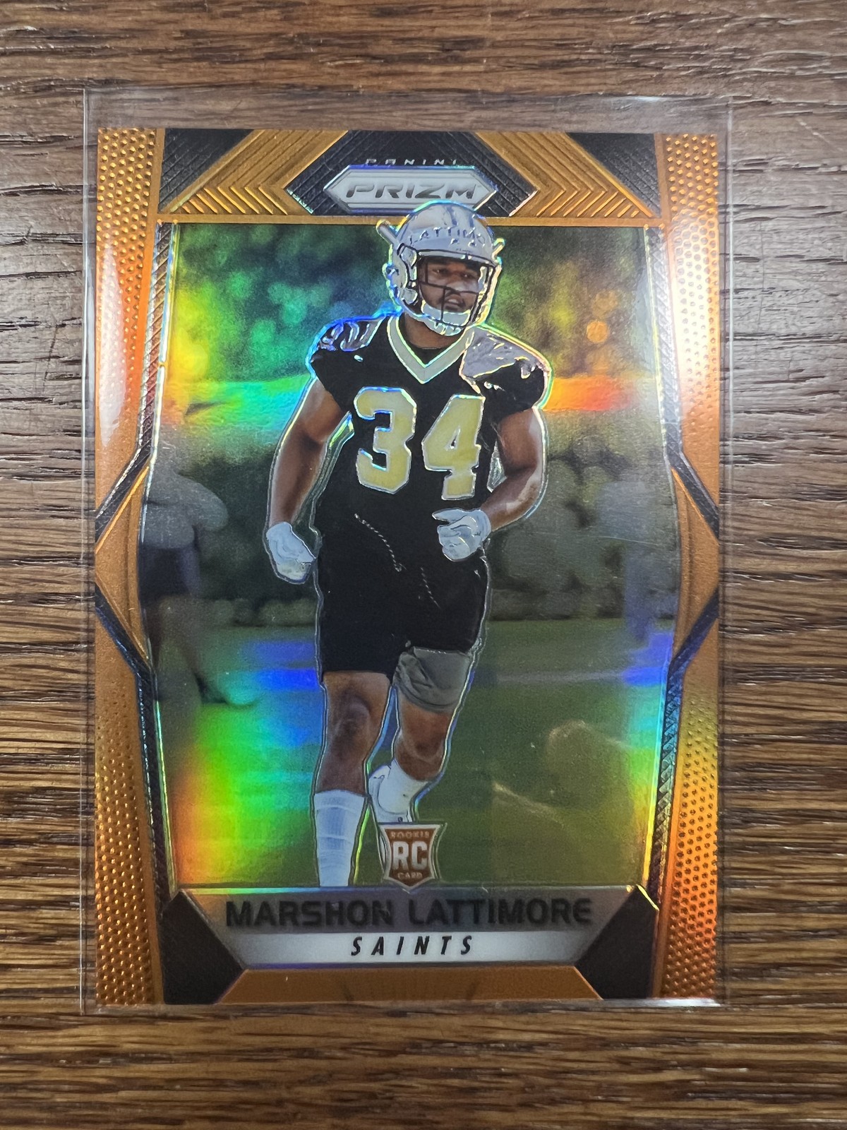 2017 Panini Prizm #272 Marshon Lattimore Prizm Orange #/275
