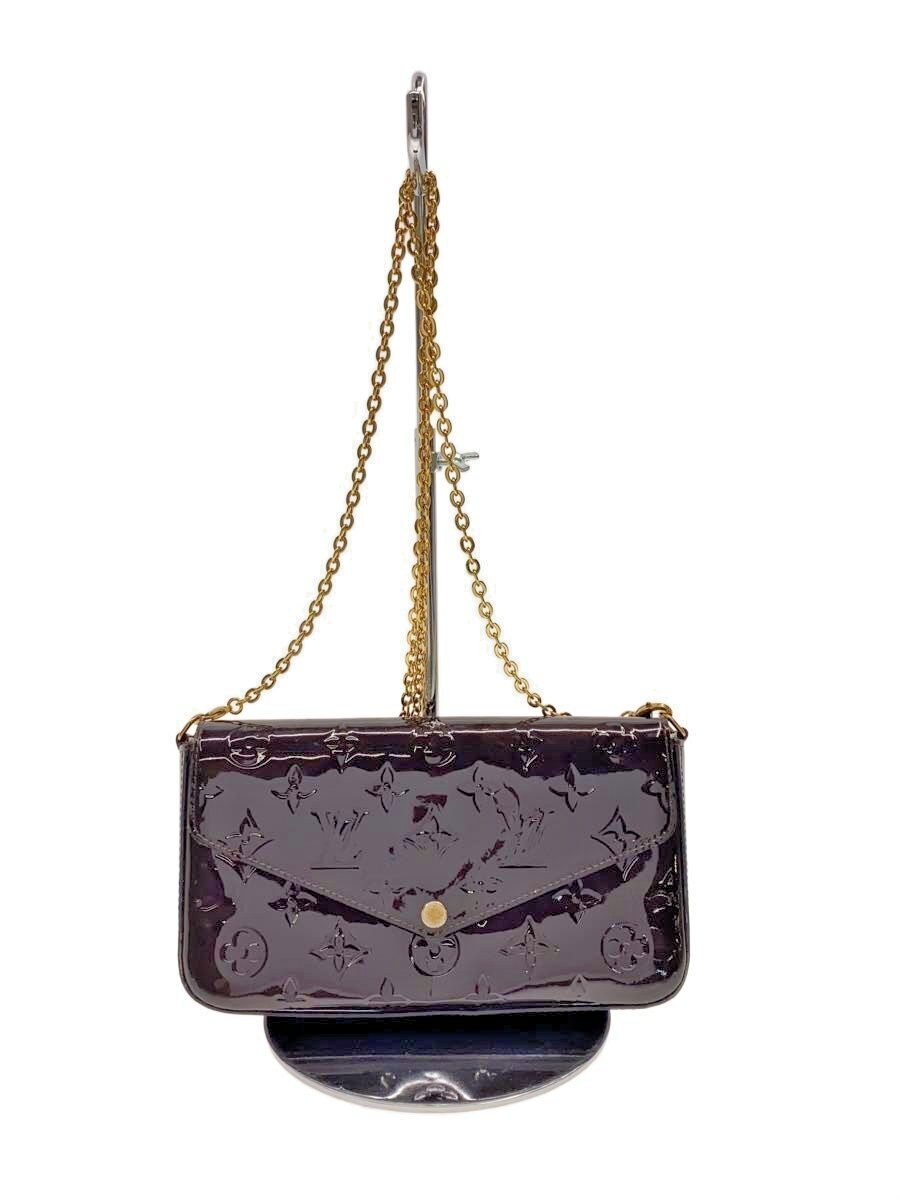 Auth LOUIS VUITTON Vernis Pochette Felicie Crossbody Wallet Bag M61267 - z6206