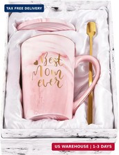 YHRJWN Mothers Day Gifts for Mom, Best Mom Ever Coffee Mug, Mom Mothers Day Gift