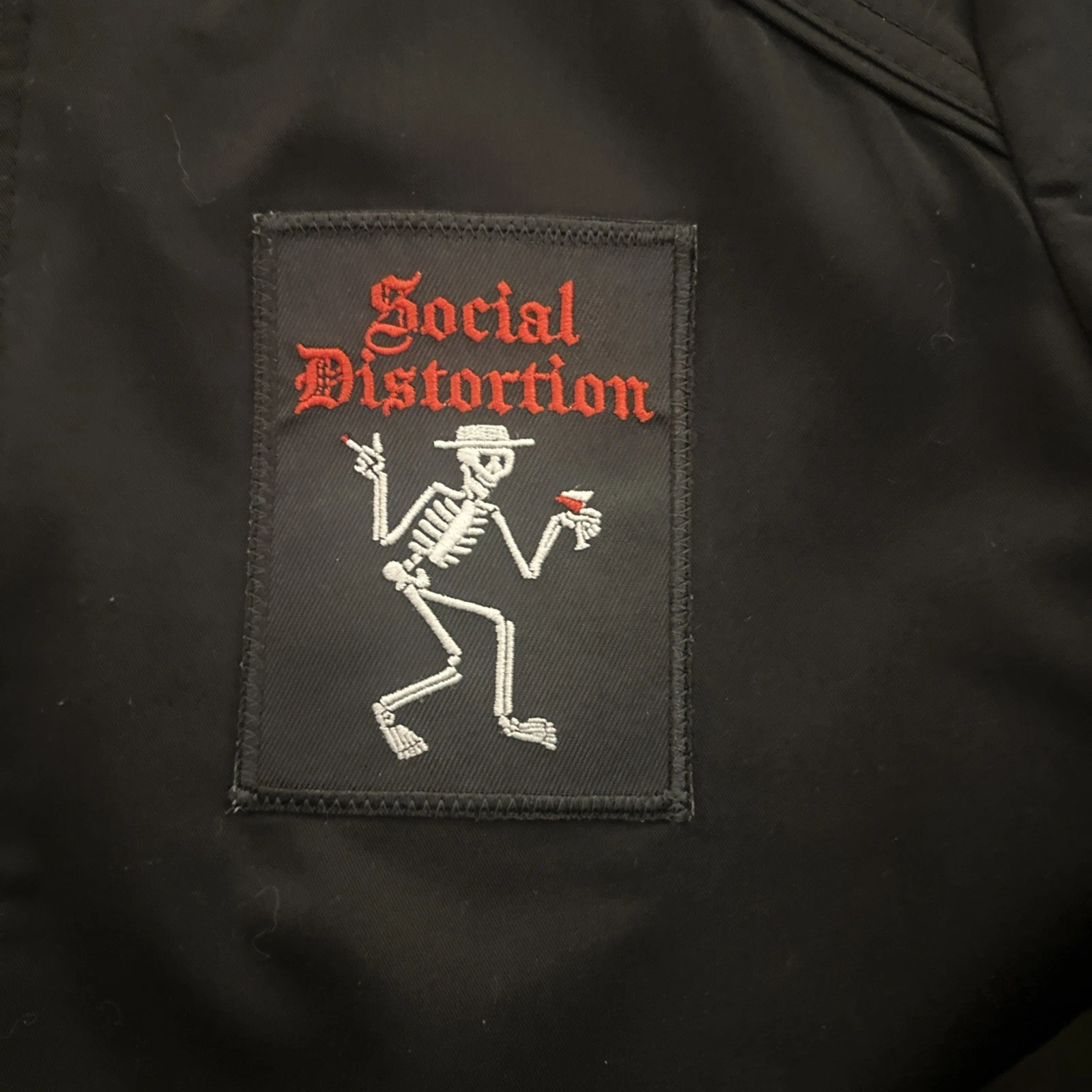 Social Distortion Jacket Embroidered Rockabilly Medium Dickies Custom Balance - product detail image 2
