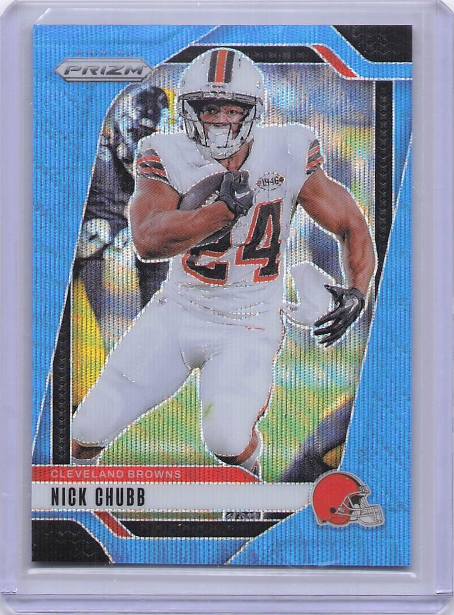 2024 Panini Prizm #65 Nick Chubb Blue Wave #/230 Browns