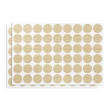 2Sheet 108pcs 21mm(Dia) Screw Hole Cover Sticker Furniture Hole Cap Light Khaki
