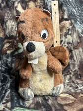 VINTAGE GOOGLY EYE BUCK TOOTH BEAVER PLUSH STUFFED TOY Unbranded Russ Dakin 