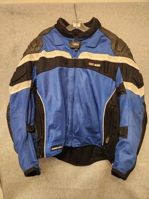 Cortech GX Air Motorcycle Jacket Mens Large 44 Blue Black Mesh