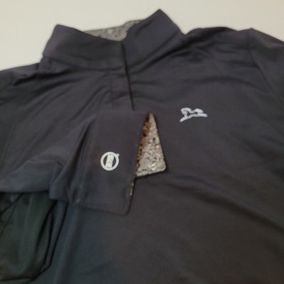 R.J. Classics 37.5 Technology Wmns XL Black 1/4 Zip Long Sleeve Athletic Top