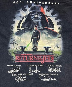 T-shirt Star Wars 40ème Anniversaire - Taille L Gris - Neuf Avec étiquettes