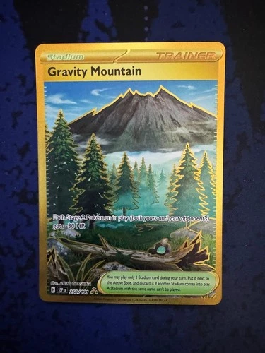 Pokemon tcg Gravity Mountain 250/191 Surging Sparks Hyper Rare NM