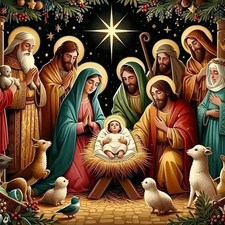 Diamond Painting Kits for Beginners,Christmas Birth of Jesus Diamond Arts Kit...