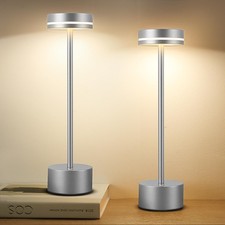 2 Pack LED Cordless Table Lamp Rechargeable, 5000mAh Portable Battery Operate...