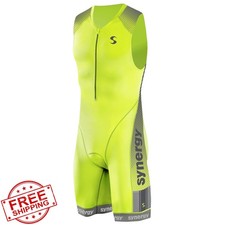 Synergy Elite Sleeveless Tri Suit XX-Large Neon Lime Steel