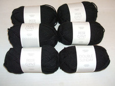 Sandes Garn Norwegian Merino Wool Yarn Black ...