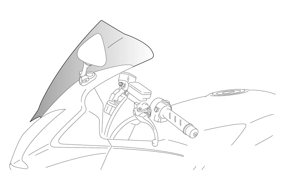 For Suzuki SV650S 2003-2008 Puig 1346A R-Racer Windscreen Foto 2 de 2