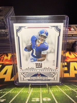 Panini 2025 National Treasures Malik Nabers #74 New York Giants /99