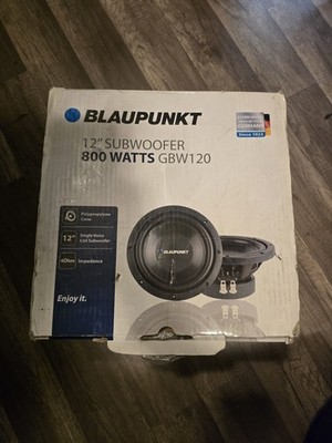 Blaupunkt GBW120 12'' 800 Watts Single Voice Coil Car Audio Subwoofer/Sub