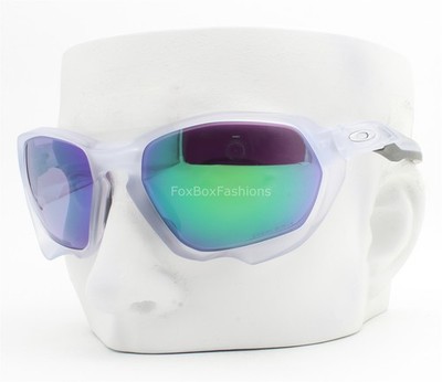 Oakley Plazma Sunglasses Matte Clear Prizm Road Jade Green OO9019-1659 w/case